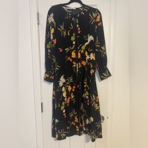 Zara Floral Button Down Dress